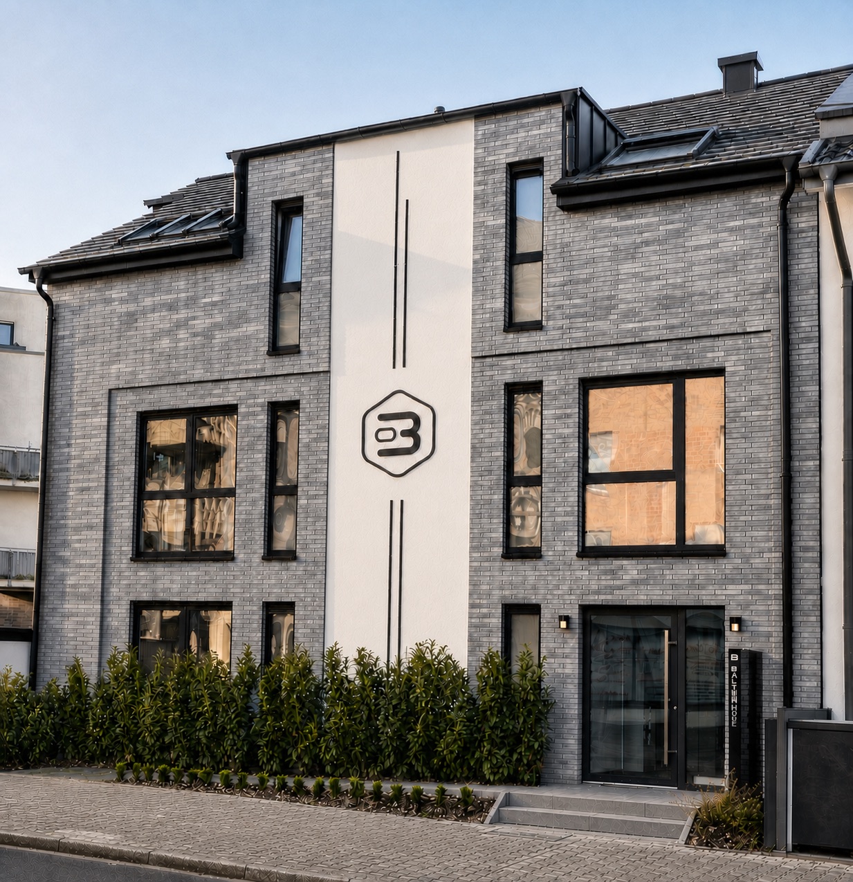 LUV, Ansicht des Wohnhauses in Düsseldorf-Unterbach